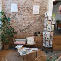 interior at Postbar in Bruges