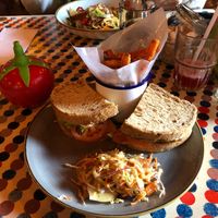 Vegan blt with sweet potato fries at Lounges - Cofio Lounge in Carmarthen