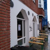 Aussenansicht bei trübem Wetter... at Isa Café und Eis in Flensburg