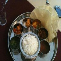 Lovely Vegan Curry Sampler at Indian Melody in Southampton