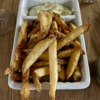 Fries served with fifth coursee  at Kale & de Bril in Goes