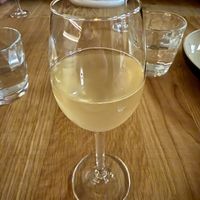 Seventh course drink: quince with passionflowerr  at Kale & de Bril in Goes