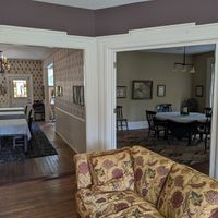 A view of some of the common area where breakfast is served. at Black Sheep Inn in Hammondsport