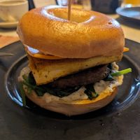 Breakfast sandwich at Black Sheep Inn in Hammondsport