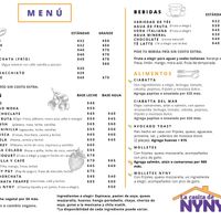 Menu  at La Casita de NYNY in Merida