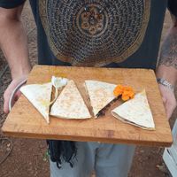 Qussadillas at Veganoteca in La Palma