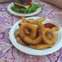 Beetroot burger at Veganoteca in La Palma
