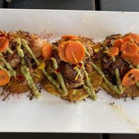 Cachapa shareable plate - vegan version - wonderful blend of flavors and presentation was beautiful at Cocha in Baton Rouge