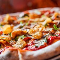 The vegan pizza   at Rampart Treehouse in New Orleans