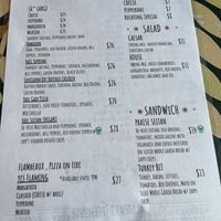 Menu  at Rampart Treehouse in New Orleans