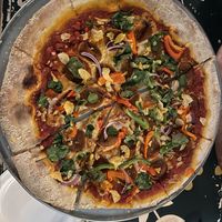 Hail seitan vegan pizza  at Rampart Treehouse in New Orleans