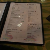 Vegan pizza and sandwich option.  at Rampart Treehouse in New Orleans