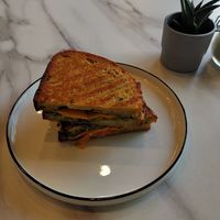 Tomato toastie at The Studio Beans in Carnegie