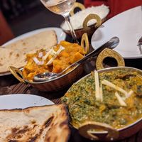 Jackfruit and Saag curry at Royal Indian in Bar Harbor