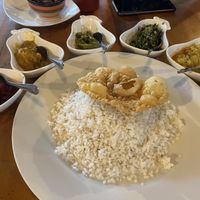 Vegetable Curry and Rice  at Raha Ella in Ella
