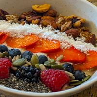 Granola bowl at Planks Kitchen in Preston