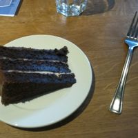 Chocolate cake at National Trust in Droitwich Spa