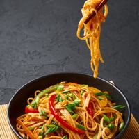 Vegetable Hakka Noodles at Indian Spice Room in Toronto