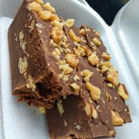 Vegan fudge with nuts. They offer fudge without nuts as well. at Sweet Cheeks in Hot Springs Village