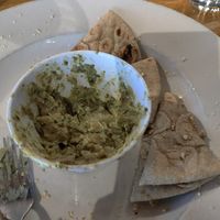 Spinach artichoke dip w/ pita (very tasty) at The Wild Cow in Nashville
