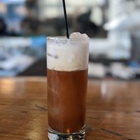 some sort of rum & coconut drink at The Wild Cow in Nashville