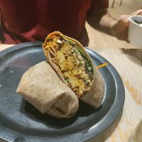 Buffalo tempeh wrap at The Wild Cow in Nashville