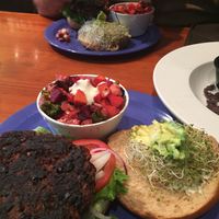 veggie burger at The Wild Cow in Nashville
