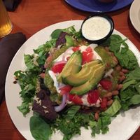 taco salad with avocado at The Wild Cow in Nashville