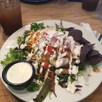 Amazing, to die for taco salad! I added peppers and seitan  at The Wild Cow in Nashville
