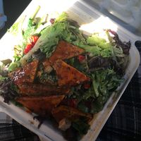Buffalo tempeh Caesar salad  at The Wild Cow in Nashville