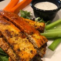Buffalo tempeh strips at The Wild Cow in Nashville