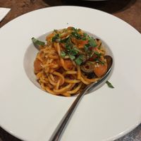 Spaghetti alla puttanesca  at Zucci in Woodhall Spa