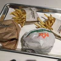 burgers and fries at MAX - Złota in Warsaw