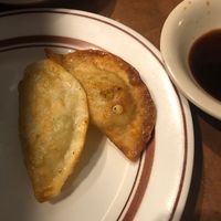 Fried tofu dumplings! at Shin-La Restaurant & Sushi Bar in Brattleboro