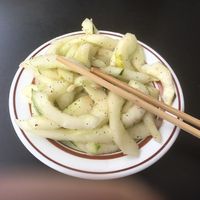 Cucumber salad at Shin-La Restaurant & Sushi Bar in Brattleboro