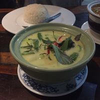 Veggie Thai green curry  at Thai Kitchen in Koh Muk