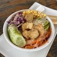 Buddha bowl  at The Big Easy in Koh Rong