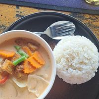 Red Thai curry which I wouldn't try again at The Big Easy in Koh Rong