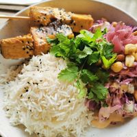 Satay tofu at Flavour Bastards in Copenhagen