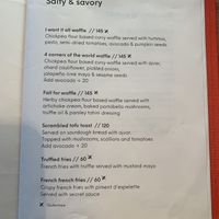 Menu February 2023 at Flavour Bastards in Copenhagen