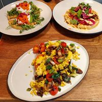 Scrambled tofu at Flavour Bastards in Copenhagen