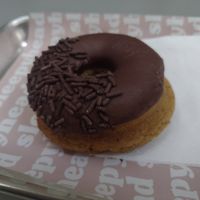 Chocolate doughnut at Sleepyhead Coffee in Chattanooga