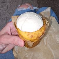 Coffee cake muffin at Sleepyhead Coffee in Chattanooga