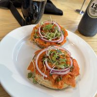 Lox Bagel  at Olena Cafe in Honolulu