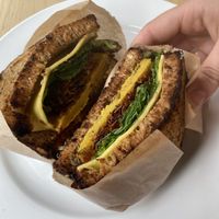 Breakfast sandwich  at Olena Cafe in Honolulu