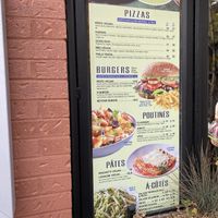 Full vegan menu   at Atlas Pizza in Montreal