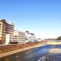 Ryokan Ayu-no-Sato overlooking Kuma river. at Ryokan Ayunosato in Hitoyoshi