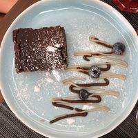 The black bean brownie / Schwarze Bohnen Brownie at Snackwunder in Oldenburg