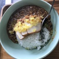 Rice with paté  at Café O Té - 茶咖 in Santo Domingo