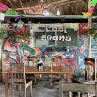 Terrace down the back by the lake  at Cool Beans in Flores